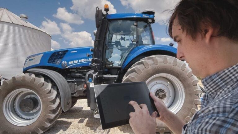El tractor conceptual autónomo New Holland NHDrive muestra una visión del futuro de la agricultura