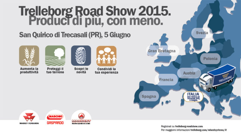 Trelleborg comunica la primera etapa de  European Road Show2015