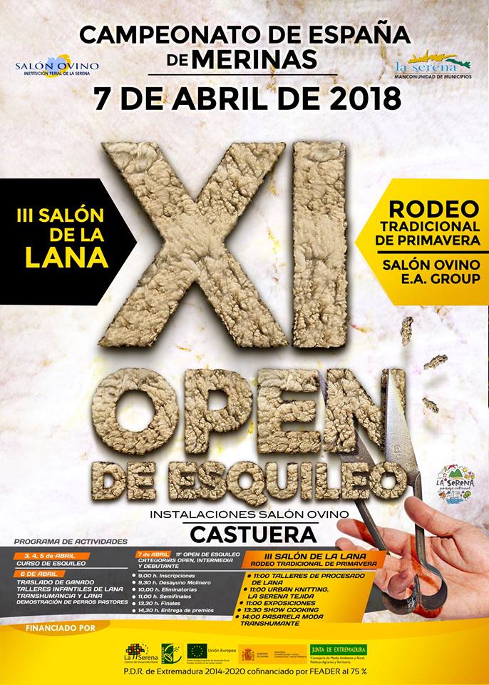 Castuera acogerá el 11º Campeonato de Esquileo de Merinas y el III Salón 30
