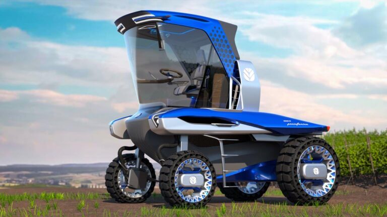 New Holland descubre el concepto de tractor zancudo (Straddle Tractor Concept) para viñedos estrechos en SITEVI 2021