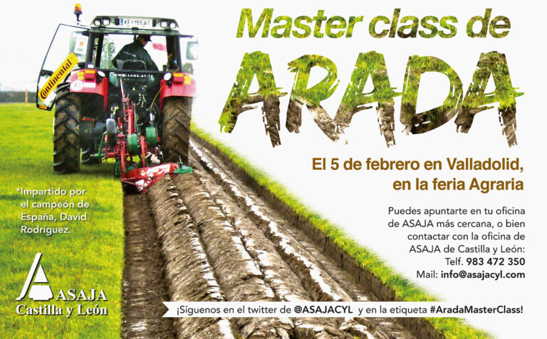 ASAJA organiza una “master class” de arada en el marco de la Feria AGRARIA