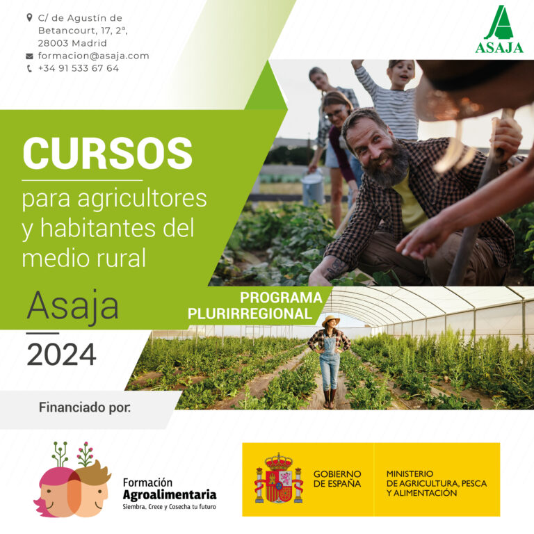 Programa Formativo Plurirregional 2024 para el Sector Agrario, Forestal y Ganadero