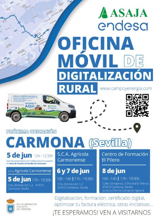La oficina móvil de Endesa y Asaja Llega a Andalucía para impulsar la Digitalización Rural
