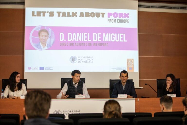 “Let’s Talk About Pork From Europe” regresa a la Universidad para debatir y poner en común los últimos avances en sostenibilidad del sector porcino de capa blanca