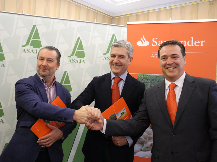 Convenio de colaboración financiera entre ASAJA de Castilla y León y el Banco Santander