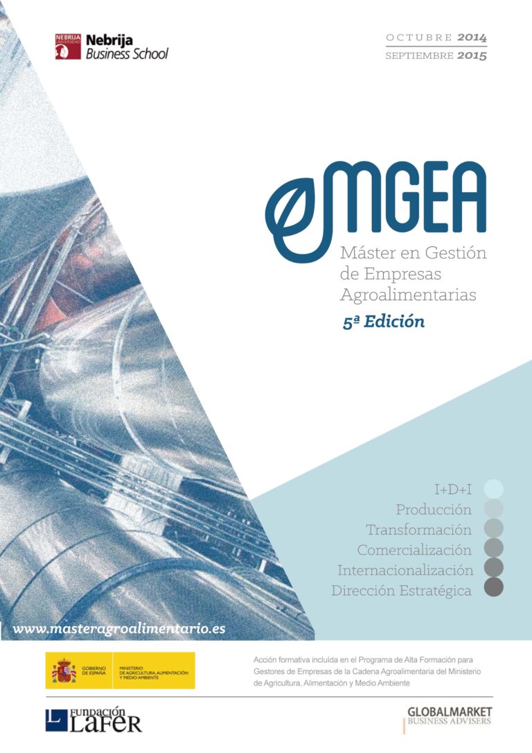 Abierto el plazo de admisión para la 5ª edición del Máster en Gestión de Empresas Agroalimentarias (MGEA)