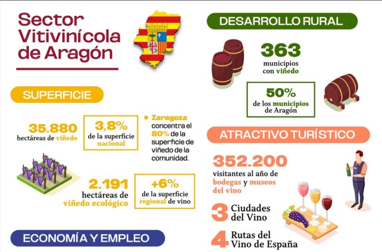 OIVE. El sector vitivinícola contribuye a generar más del 2,2% del empleo en Aragón