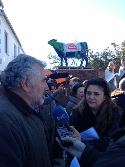 ASAJA Córdoba en la concentración en defensa del sector lacteo