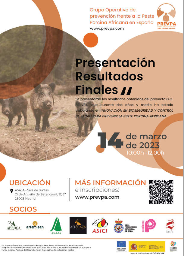 El Grupo Operativo PREVPA presentará sus resultados finales el 14 de marzo