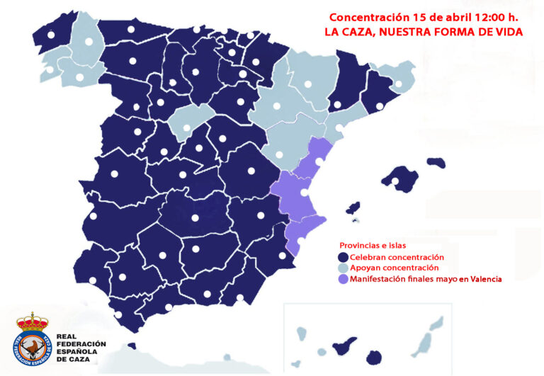 Miles de cazadores se movilizarán este domingo en 40 capitales de provincia en defensa de la caza