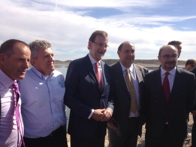ASAJA Huesca presente  en la inauguración del embalse de San Salvador