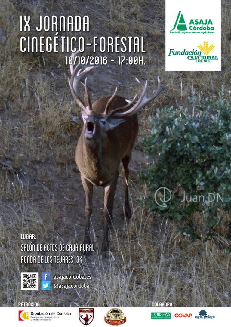 Asaja Córdoba celebra la IX Jornada Cinegético Forestal donde abordará las ventajas del uso de drones y las problemáticas del sector