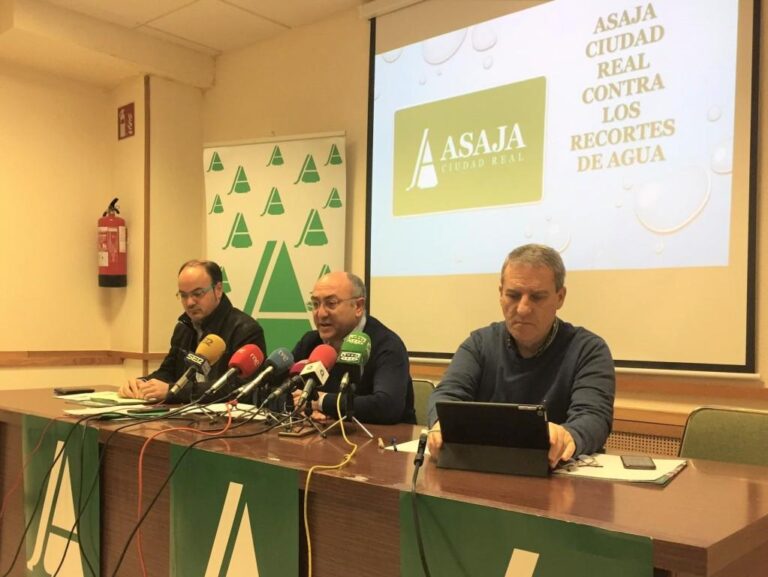 Asaja Ciudad Real protestará contra los recortes de agua en el Alto Guadiana que plantea la Confederación
