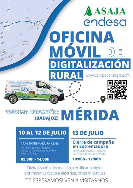 La oficina móvil para impulsar la Digitalización Rural finaliza su recorrido por Extremadura