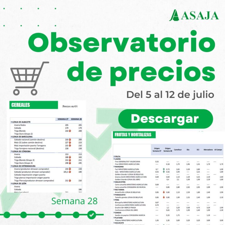 Observatorio de precios Asaja