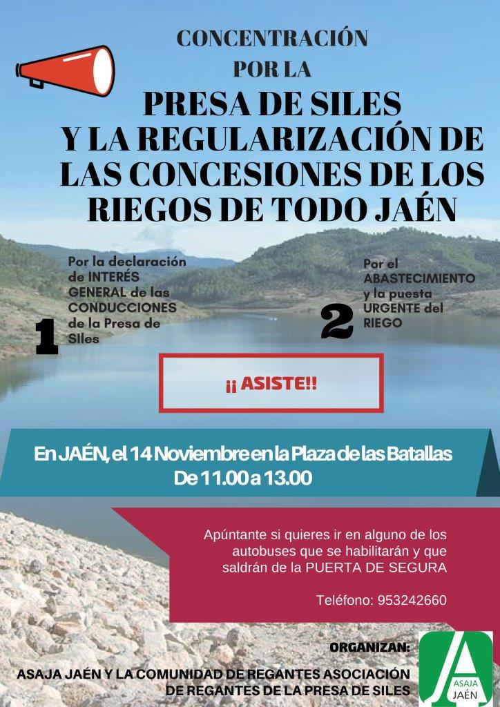La Sierra de Segura se moviliza para exigir que se hagan cuanto antes las obras para regar definitivamente con el agua de la Presa de Siles