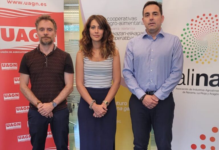 Asaja Navarra (UAGN), UCAN y ALINAR acuerdan facilitar la compra y venta entre productores y cooperativas e industria