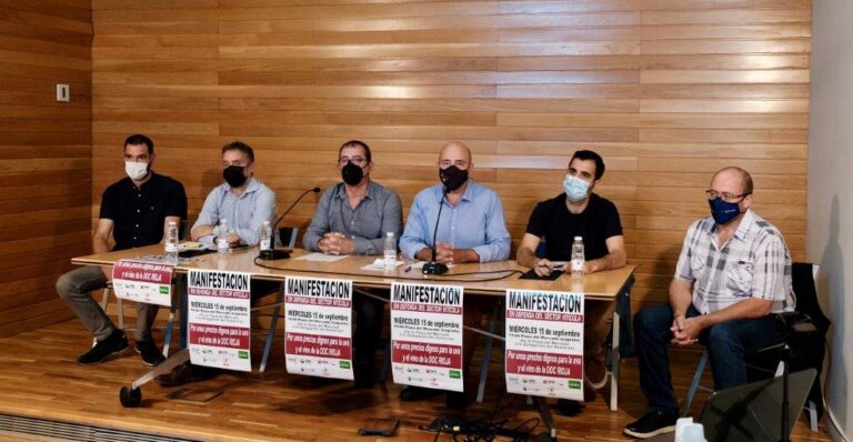 Los viticultores se manifiestan mañana para reclamar “unos precios dignos para la uva y el vino de la DOC Rioja”