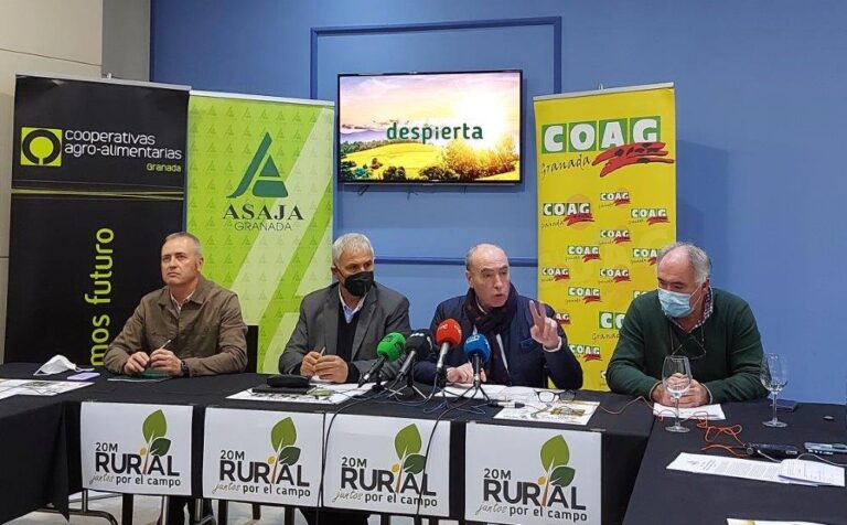 El campo granadino marcha a Madrid a la gran manifestación del 20M por un medio rural vivo y con futuro