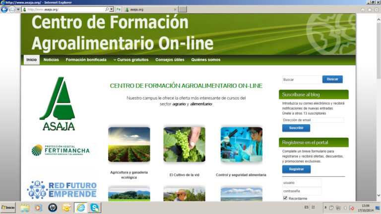 ASAJA Ciudad Real pone en marcha un espacio web sobre formación