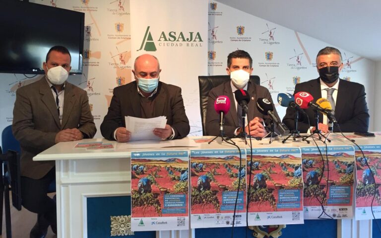 Asaja Ciudad Real celebrará el próximo 19 de noviembre su VIII Congreso de Jóvenes Agricultores y Ganaderos en Campo de Criptana