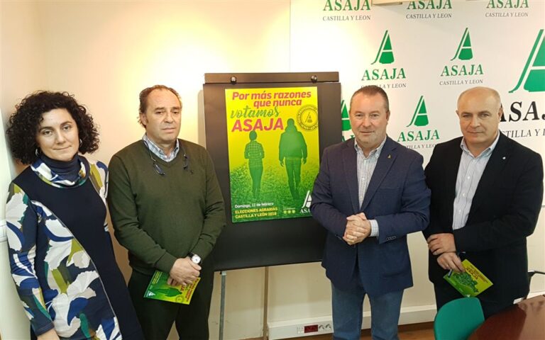 ASAJA Castilla y León presenta su trabajo y su compromiso diario con el sector como avales para pedir el voto