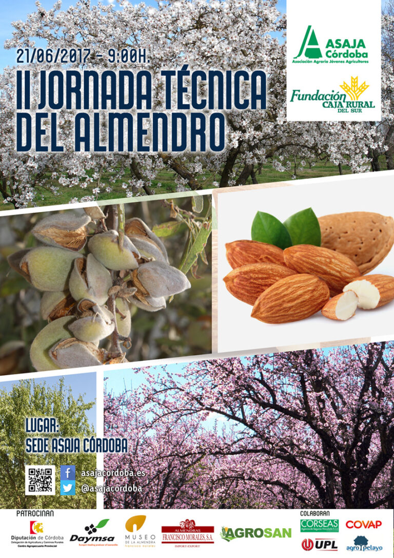 Asaja Córdoba abordará el futuro del mercado de la almendra en unas jornadas técnicas