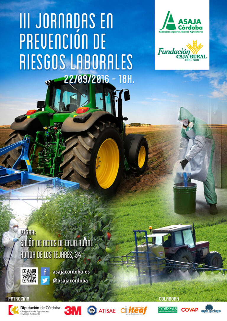 Asaja Córdoba celebra la III Jornada de Prevención de Riesgos Laborales donde abordará las obligaciones del empresario y los equipos de protección
