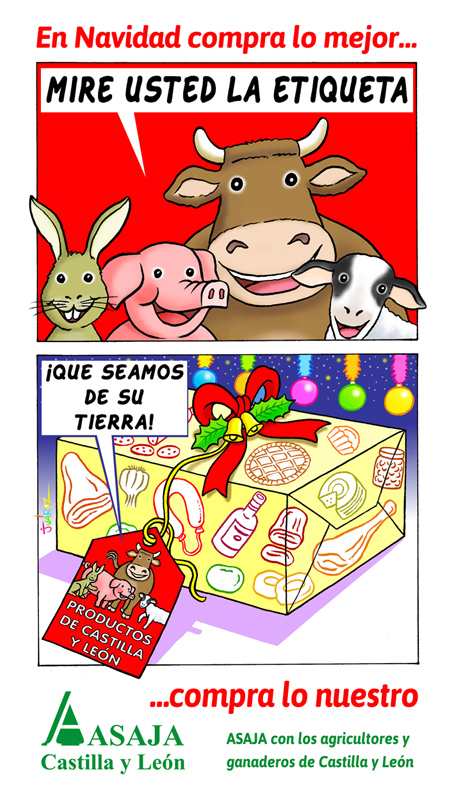 ASAJA Castilla y León aconseja: “En navidad compra lo mejor, compra lo nuestro”