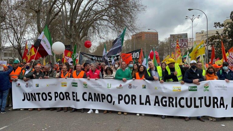 Cerca de 30.000 agricultores y ganaderos de Castilla y León secundaron la manifestación histórica del mundo rural en Madrid