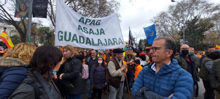 Asaja Guadalajara APAG agradece la participación de las gentes del campo, la caza y el medio rural en la gran manifestación del 20M