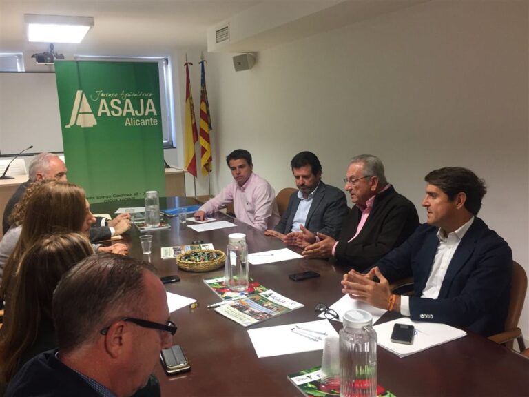 ASAJA Alicante,  reclama al PP Provincial que traslade al Ministerio la idea de que los trasvases son la única medida eficaz para acabar con la sequía