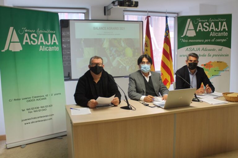 ASAJA Alicante presenta el balance agrario 2021