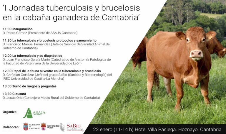 ASAJA Cantabria organiza este próximo viernes la ‘I Jornada de tuberculosis y brucelosis de la cabaña ganadera’