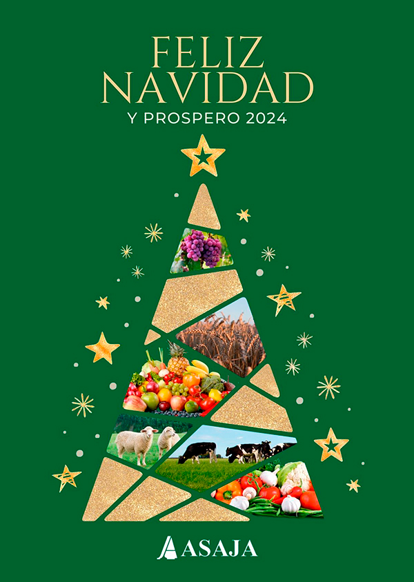 Asaja te desea Feliz Navidad.