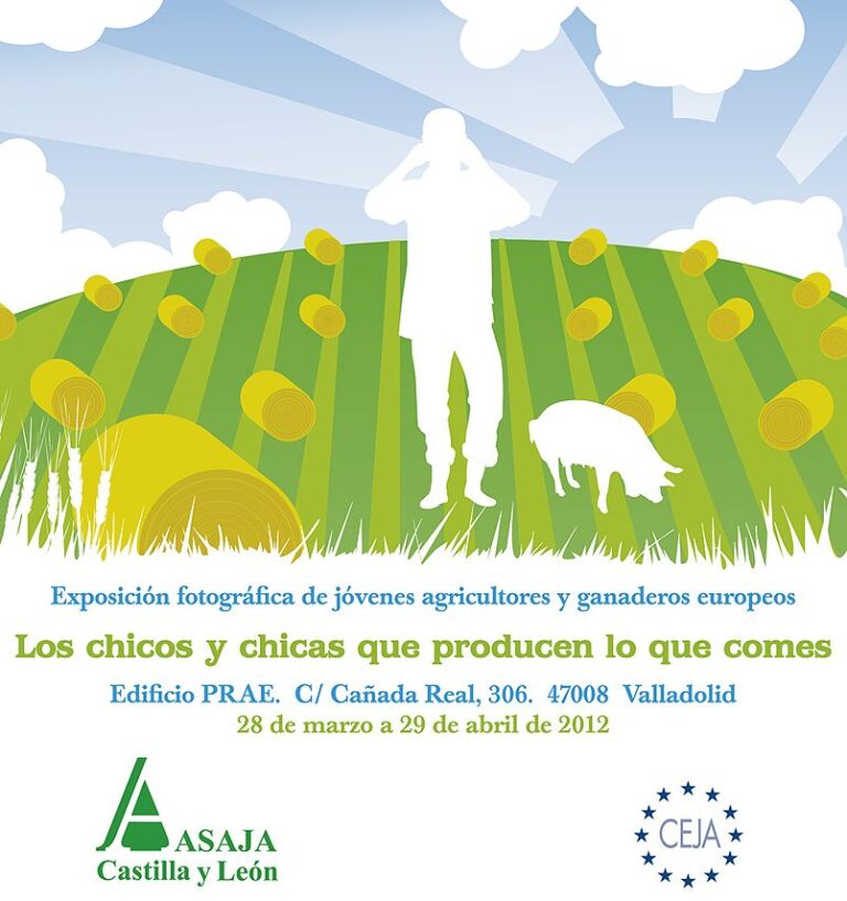 El próximo lunes, 26 de marzo, abre sus puertas la exposición “Los chicos y chicas que producen lo que comes”, organizada por el Consejo Europeo de Jóvenes Agricultores (CEJA), y que a España vendrá de la mano de ASAJA de Castilla y León.