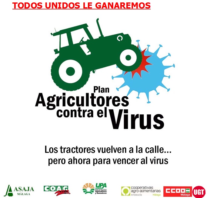 Asaja Málaga. Los agricultores y ganaderos de la provincia continúan con la desinfección de espacios públicos