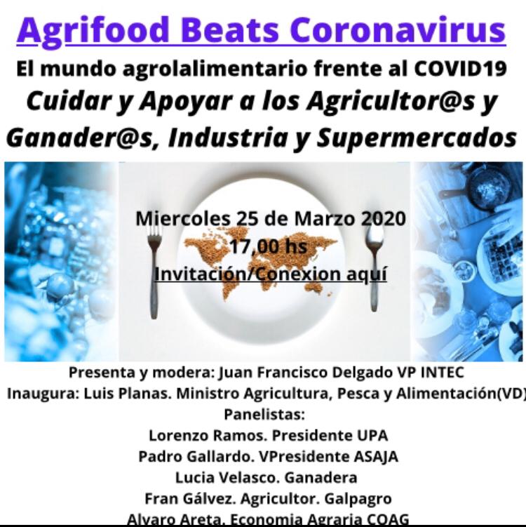 La Fundación Europea para la innovación lanza una iniciativa para fortalecer el sector primario y la industria agroalimentaria frente al covid-19 con la iniciativa “lAgrifood Beats Coronavirus”