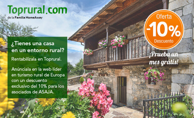Toprural y ASAJA se unen para apoyar  el entorno rural