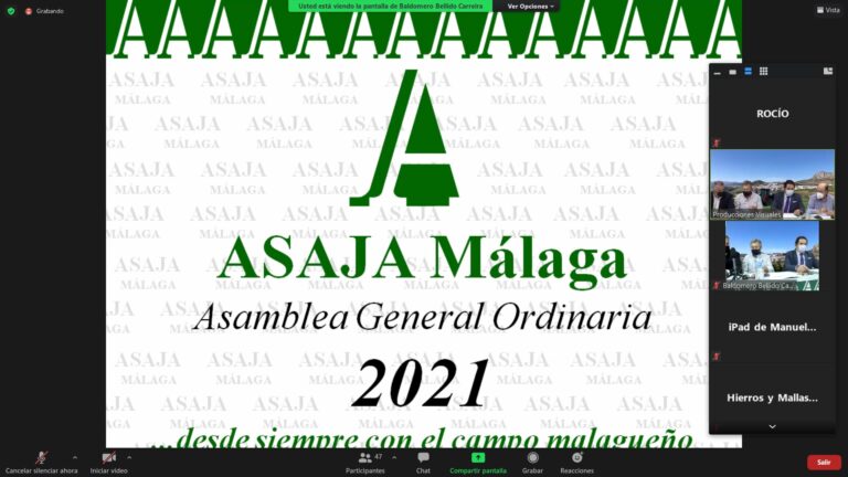 Asaja Málaga en su Asamblea General: “Estamos volcados en conseguir que se agilicen los trámites, se mejoren las infraestructuras, y en la defensa de nuestros intereses ante la futura reforma de la PAC”