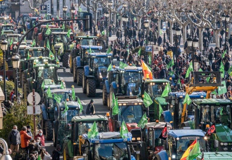 Rioja. Los agricultores y ganaderos se han movilizado hoy en defensa del “futuro y la rentabilidad del sector”