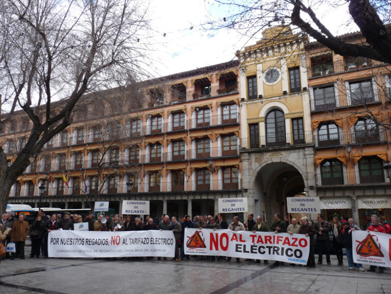 CLM apoya a los regantes en las movilizaciones convocadas hoy, miércoles, en Toledo y Albacete