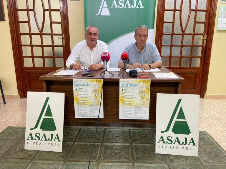 ASAJA Tomelloso presenta el XXXVIII ‘Día del Viticultor’ del próximo lunes 26 de agosto