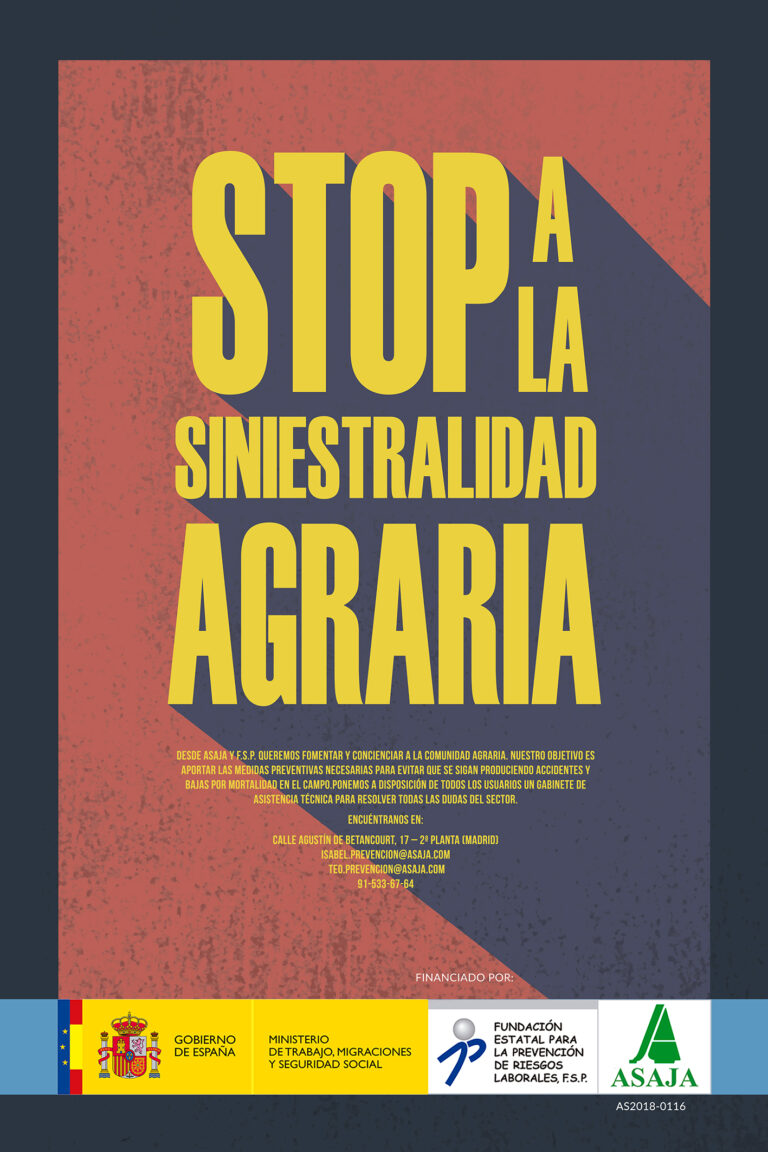 STOP A LA SINIESTRALIDAD AGRARIA (AS2018-0116)