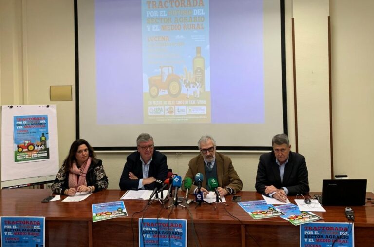 ASAJA, COAG, UPA y Cooperativas Agroalimentarias se movilizarán en Córdoba