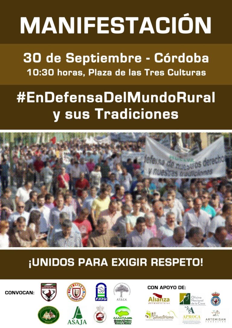 La manifestación en defensa del Mundo Rural desborda las previsiones de movilización
