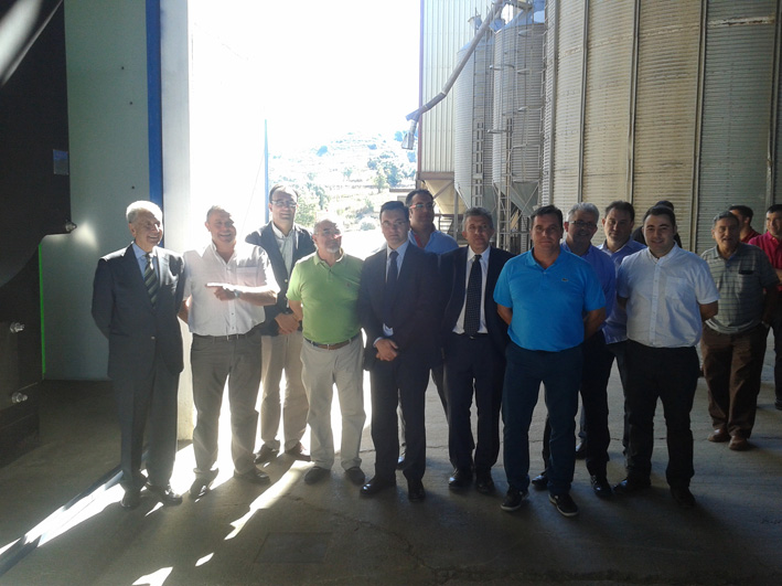 ASAJA Aragón asiste a la inauguración de la caldera de biomasa instalada por el grupo Arco Iris en Valderrobres