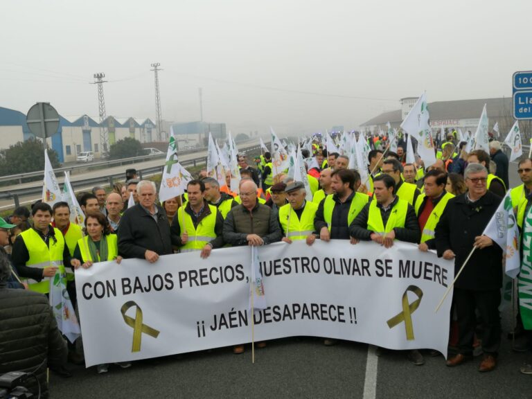Asaja-Jaén considera un éxito total y absoluto la marcha y corte de autovías