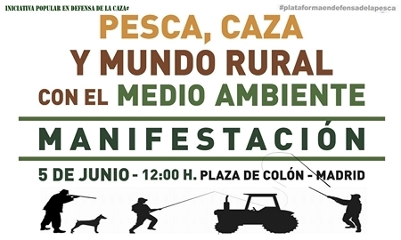 Manifestación el domingo 5 de junio por la modificación de la Ley del Patrimonio Natural y de la Biodiversidad