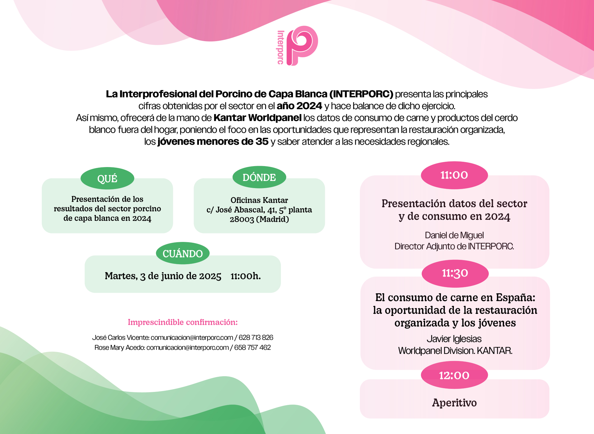 Convocatoria de prensa de Interporc